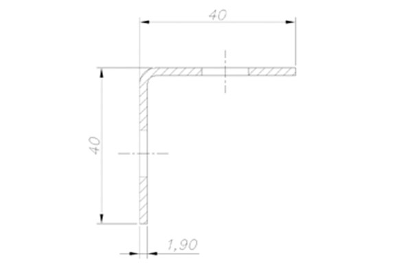Cantoneira Perfurada S-160