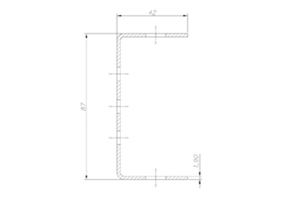 Perfil Perfurado S-345